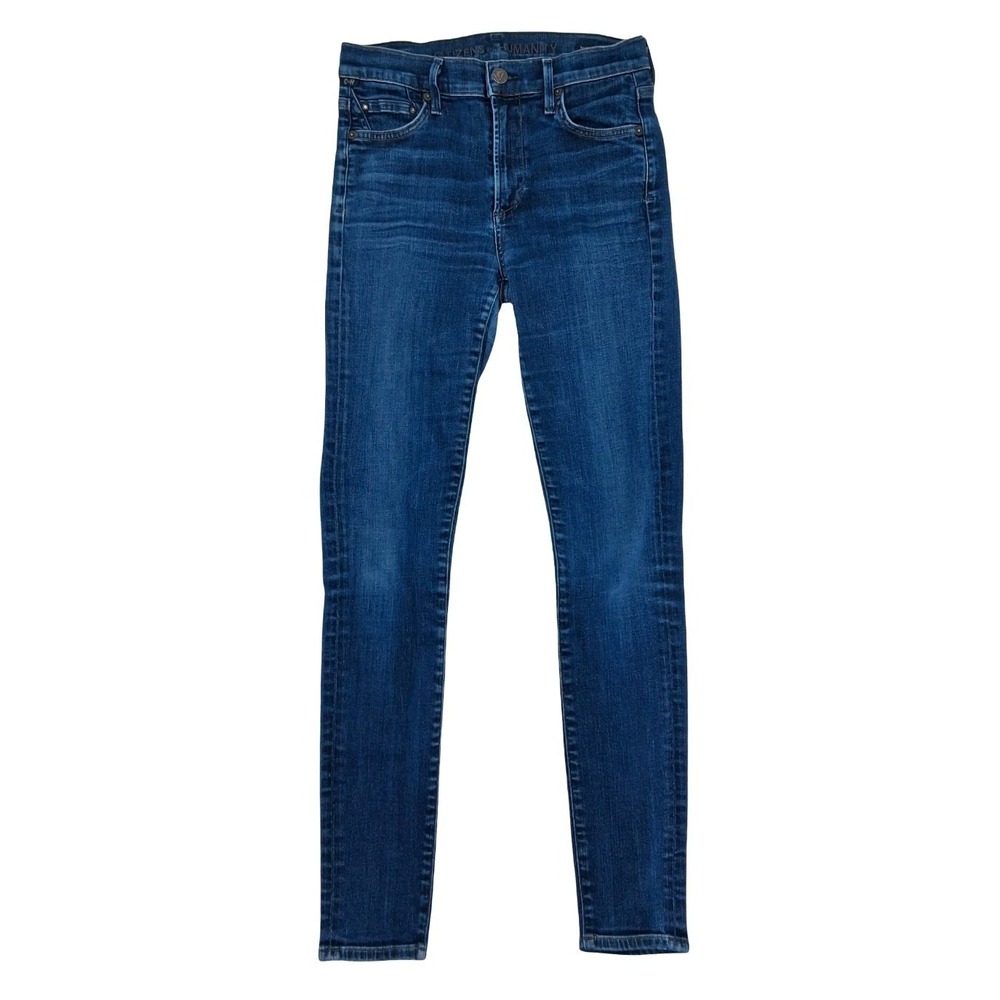 Citizens Of Humanity Rocket High Rise Skinny Jeans Womens 27 Blue Denim Stretch